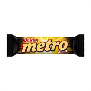 Ulker metro батончик нуга с карамельной начинкой покр. молоч. шок. 40гр. 1/24шт.*6бл.