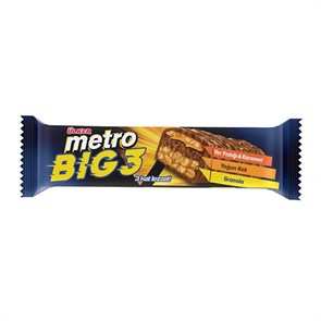 Ulker Metro BIG 3 батончик нуга с карамелью в шоколаде 45гр.  1/18шт.*6бл.