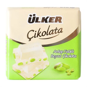 Ulker шоколад белый с фисташкой 65гр. 1/6шт*6бл.