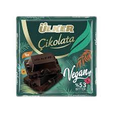 Ulker VEGAN шоколад черный 53% 60гр. 1/6шт.*6бл.