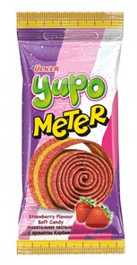 Ulker YUPO ролл meter Клубника (кислая пастила) 50гр. 1/24шт.*6бл.