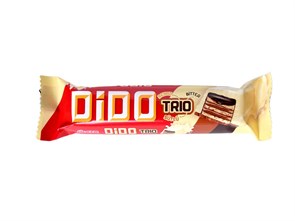 Ullk dido trio вафли в белом шоколаде 36,5гр.   1/24шт.*6бл.