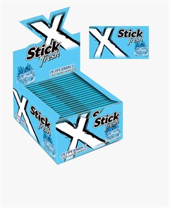 X STICK FRESH MINI STICK BOXED 5`S SPEARMINT FLAVOURED Жевательные резинки с мята 1/24шт.