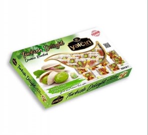 Yalcin рахат-лукум фисташками с двойной обжарки 350гр. 1/20шт.