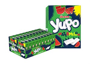 Yupo жевательная резинка со вкусом арбуза 27гр*20шт*15