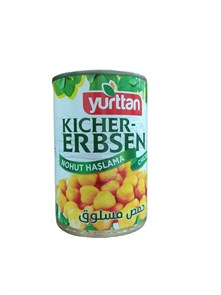 YURTTAN Вареный Нут Nohut Haşlama Konserve 12x400g