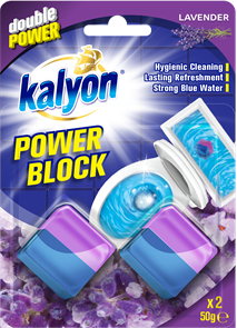 Kalyon туалетный блок для сливного бачка унитаза лаванда 50 гр*2 (12 шт)