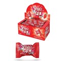 FRUITGUM W. STRAWBERRY FLAV. FILLED BALLGUM Жевательные резинки с клубника 1/100шт. - фото 828131