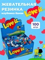 Love is жевательная резинка с вкусом Банан и Клубника 4,2гр. 1/100шт. - фото 828780